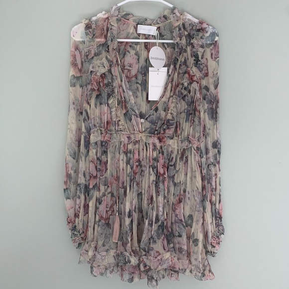🔥Reduced $30!🔥Zimmermann Jasper Blouse Top BNWT 0/US4 - Picture 1 of 14